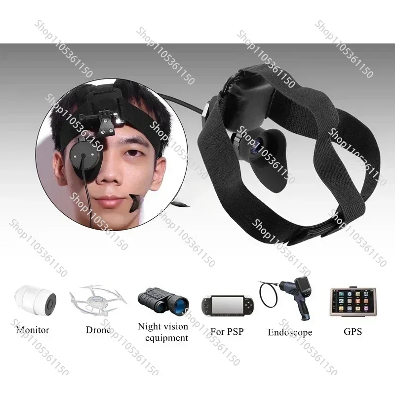 V760A-5/V760A-3  Wearable Head Mounted Display 90-Inch/80-Inch Effect For Security Monitors FPV  Models