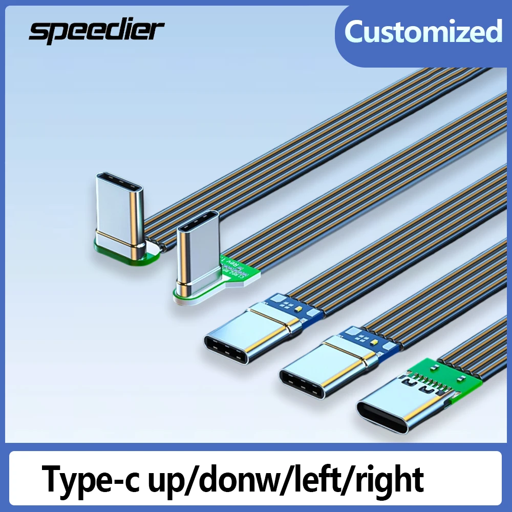 

Type-c Data Cables with Straight Up Down Left and Right Angled USB 2.0 Data PD Fast Charging for Tablet Pc Mobile Phone Android