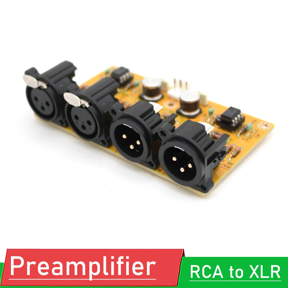 Preamplificatore bilanciato/sbilanciato a bilanciato/bilanciato a sbilanciato/modulo scheda da RCA a XLR per amplificatore di potenza