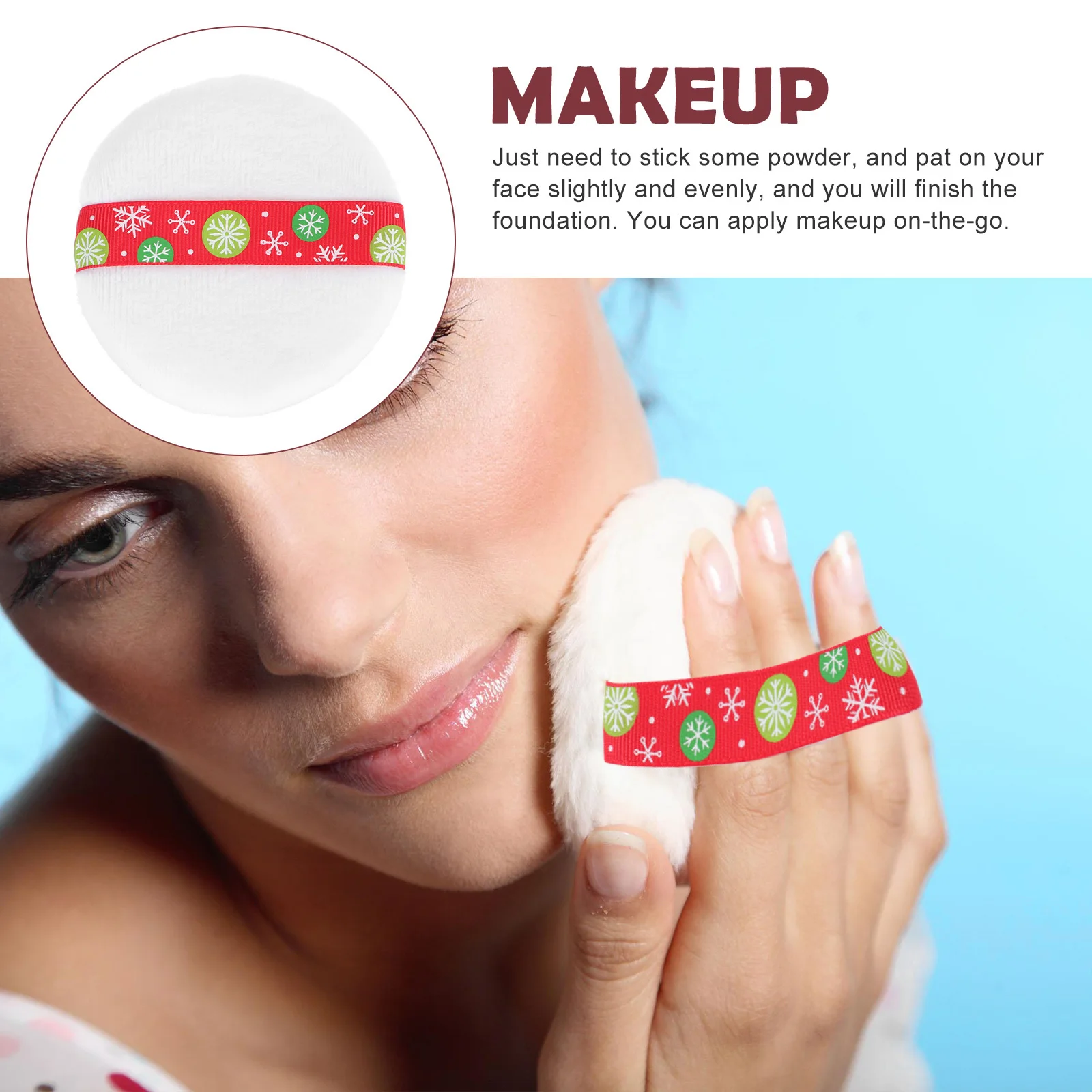 

6pcs Makeup Puff For Foundation Cream Blush Liquid Highlighter Reusable Beauty Tool Women Gift Face Powder Puff