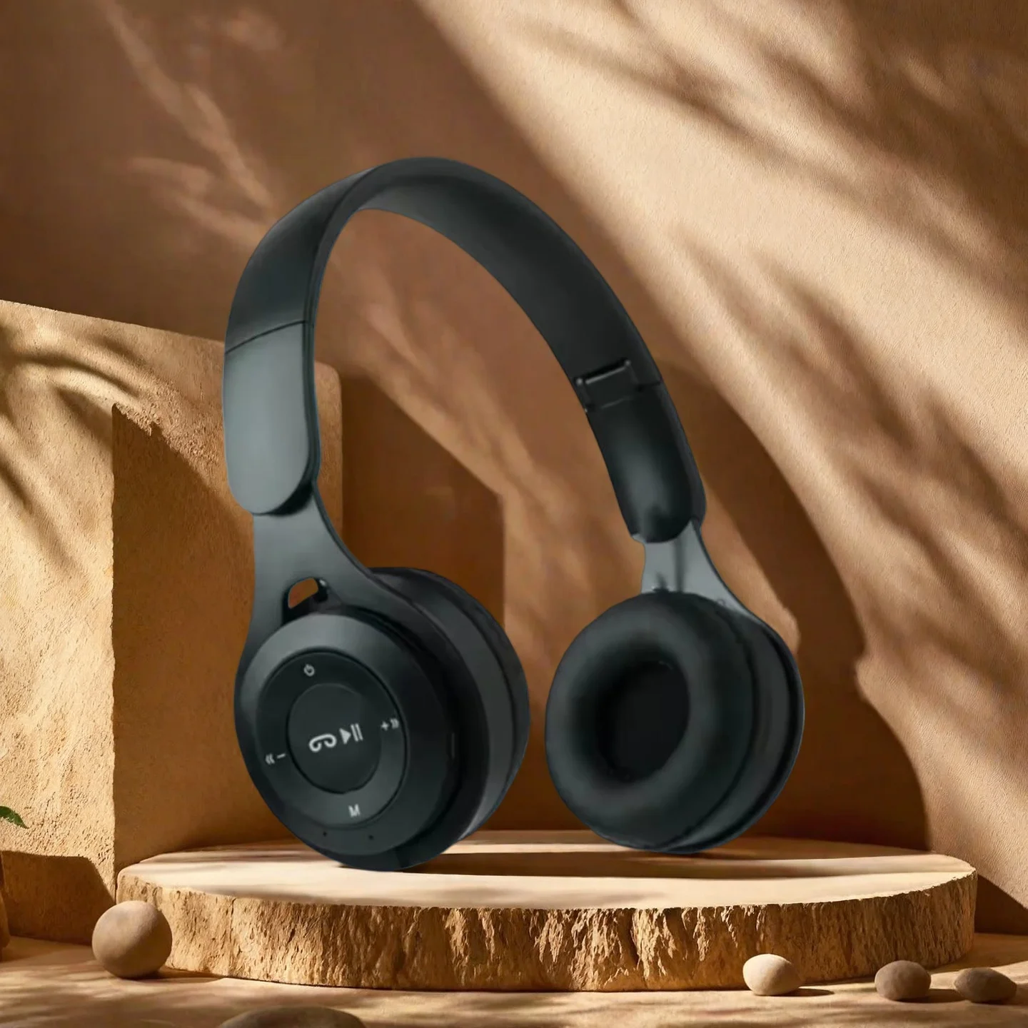 سماعة رأس ستيريو بلوتوث قابلة للطي سماعة أذن رياضية لاسلكية سماعات الألعاب فوق الأذن لجميع الهواتف الذكية