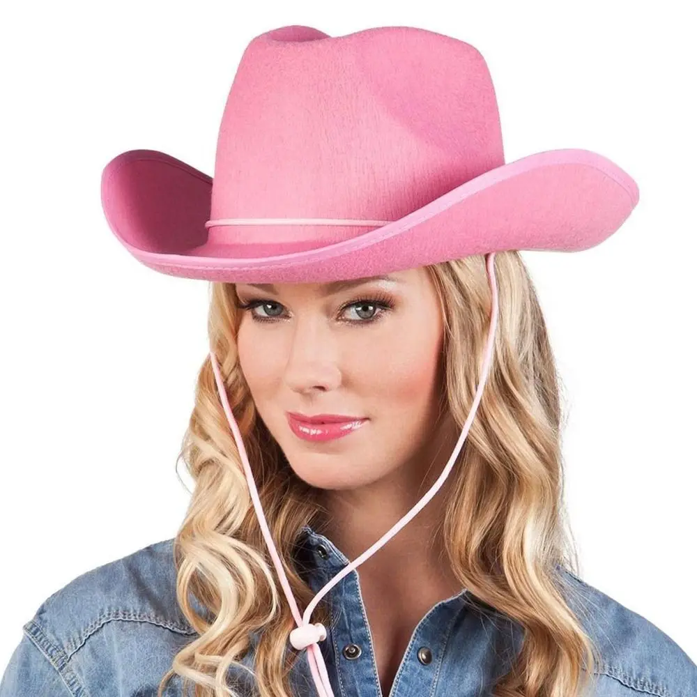 Fashion Cowboy Accessory Cowboy Hat Cosplay Costume Party Felt Princess Hat Performance Cowgirl Hat Birthday