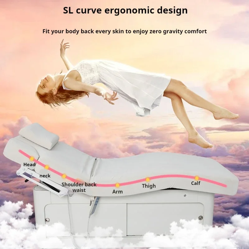 Electric Beauty Bed Constant Temperature Heated Spa Massage Bed For Camilla Masaje Salon Furniture GY50MB