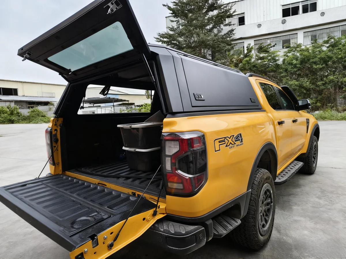 

In Stock 4x4 Pickup Camper Hardtop Aluminum Waterproof Truck Canopy Shell Caps with Sliding Table for FORD RANGER /MAZDA BT50