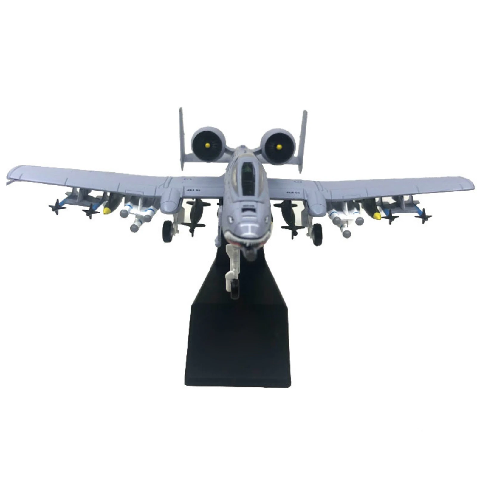 1/100 A-10 Attack Aircraft Thunderbolt II Fighter Airplane Model with Display Stand For Home Decoration Collection Gift