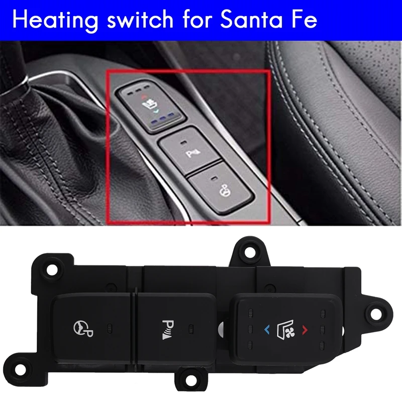 

Car Seat Heating Button Seat Ventilation Parking Brake Seat Heating Window Switch For HYUNDAI Santa Fe IX45 93315-2W325