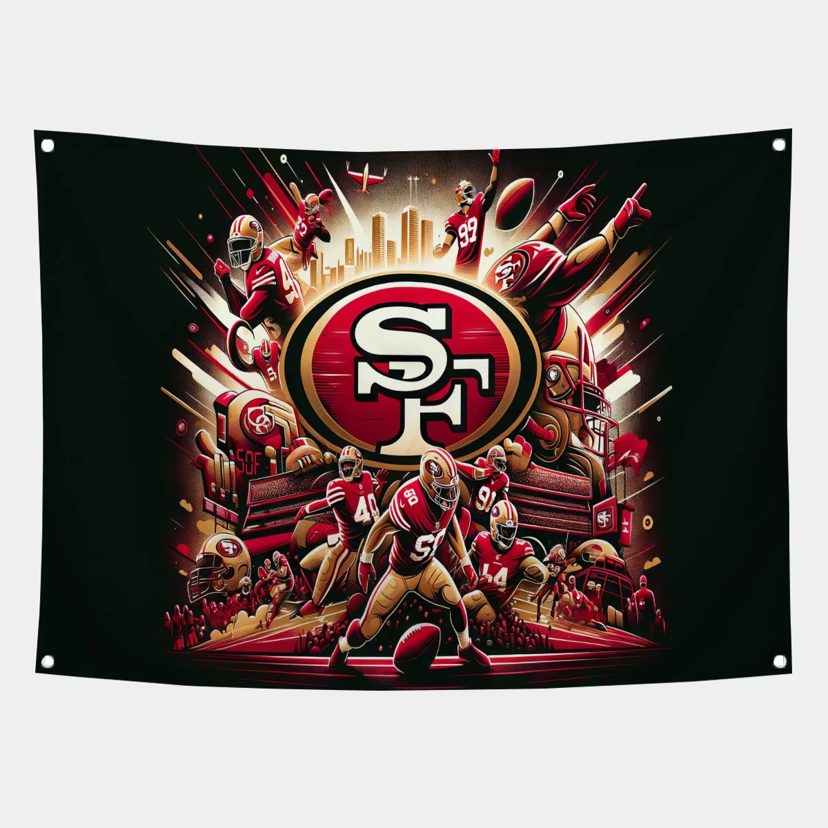 Wall Decoration San Francisco 49ers Funny Flags for Bedrooms Wall Flag to Hang Decorative Hanging Flags Banners Outdoor Decor