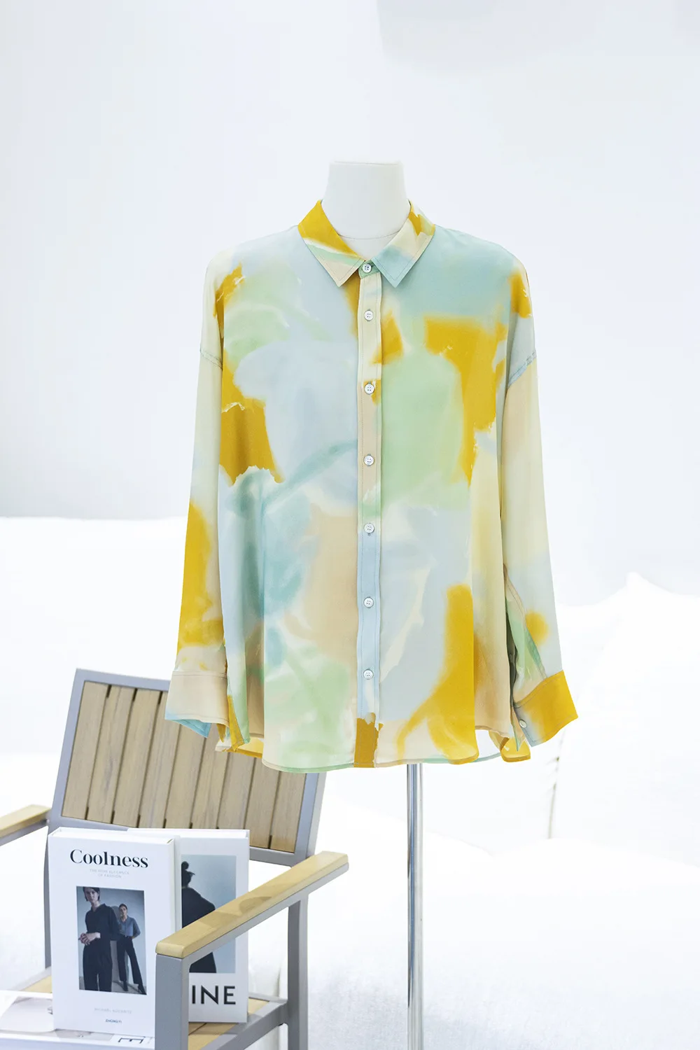 

Элегантная блузка Winsleter из 100% натурального шелка двойного крепового плетения, с отложным воротником и принтом, женская свободная блузка во французском стиле, новинка весны 2026, T63009CC