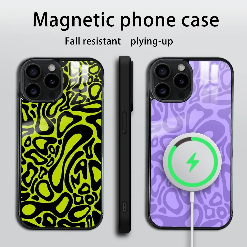 L-Lando Norris 2024 Kask Desen Telefon Kılıfı iPhone 16 15 14 13 12 11 PRO MAX ARTı Mini Manyetik kablosuz ayna telefon kılıfı