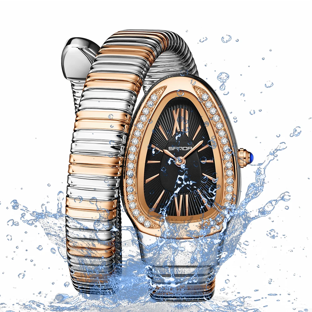 แฟชั่นงูรูปร่างสุภาพสตรีควอตซ์นาฬิกาผู้หญิง 2025 Pagani Design กันน้ําผู้หญิงนาฬิกาข้อมือ Reloj Mujer Feminino นาฬิกา