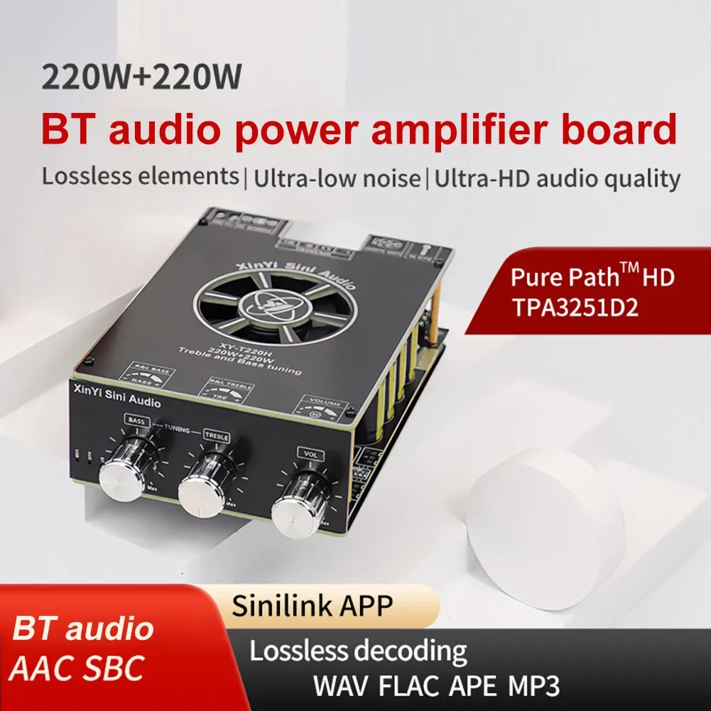 TPA3251 BT 220Wx2 Power Audio Amplifier Board Stereo Treble And Bass Adjustment Home Theater Amplifiers Speaker Stereo Audio AMP