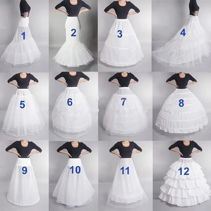 petticoat In Stock Many Styles Wedding Bridal Petticoat Hoop Crinoline Prom Underskirt Fancy Skirt Slip Hot Sell подъюбник