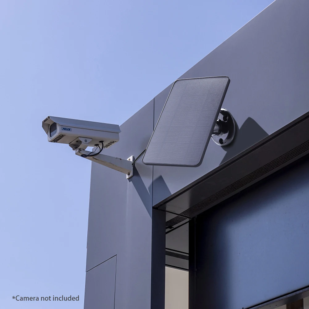 10w 5v IP Überwachungs kamera Ladegerät 360 verstellbare Halterung mono kristalline tragbare Solar panel Typ C DC5521 für Innenhof leuchten