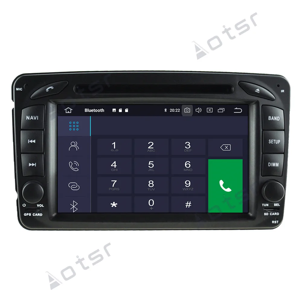 Aotsr DSP Android 10 4+64G Car Radio GPS Navigation For Mercedes Benz W203/W209/W463/W168 Head Unit Multimedia Player Radio