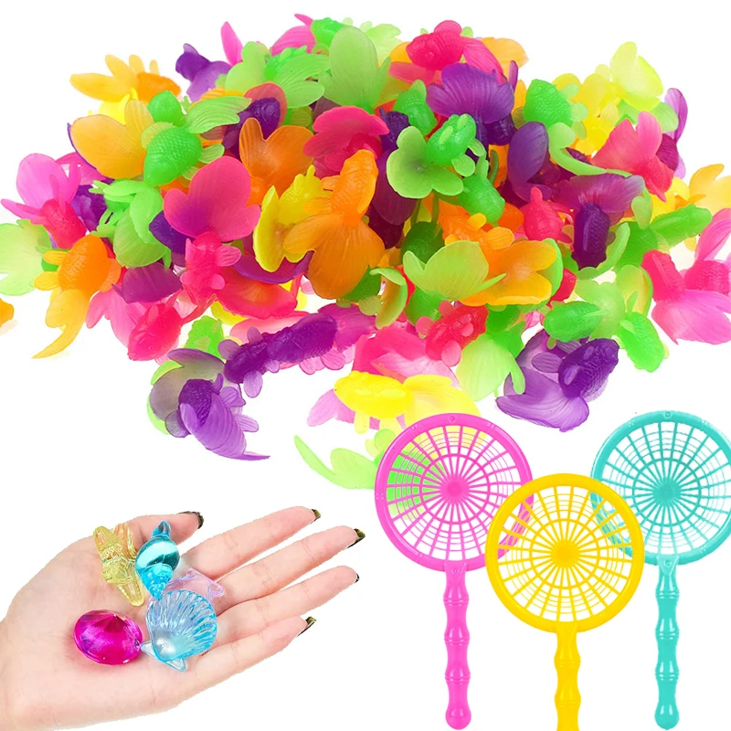 

Summer Pool Accessories Simulated Goldfish / Gemstone Plastic Water Play Equipment Pool Decoration Accessory Diving Prop TMZ