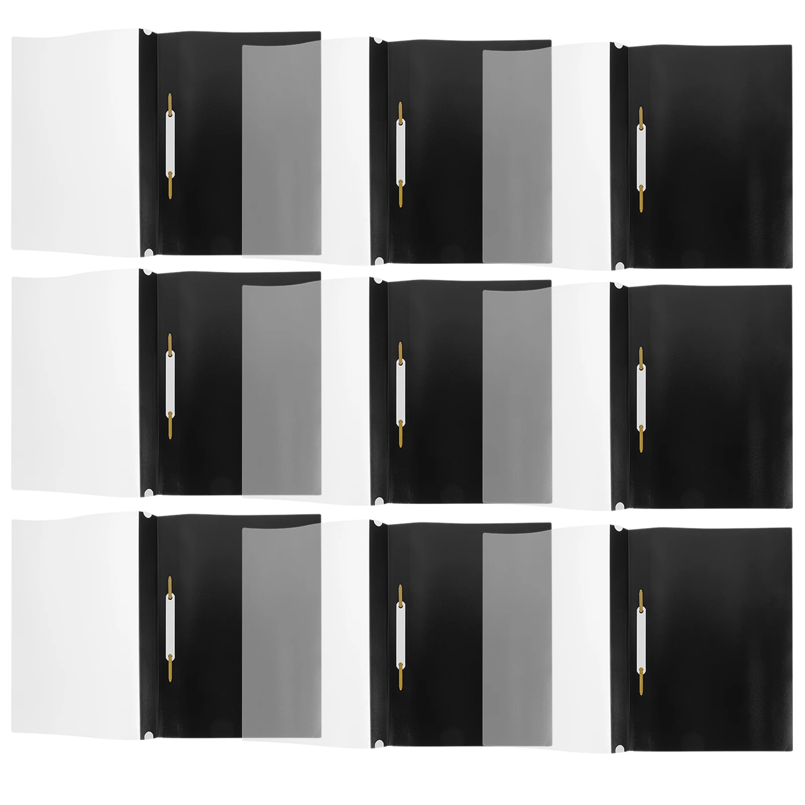 

15pcs A4 File Folders Document Organizer Office Use Wear-Resistant Plastic Binder Multi-Function Paper Storage Loose