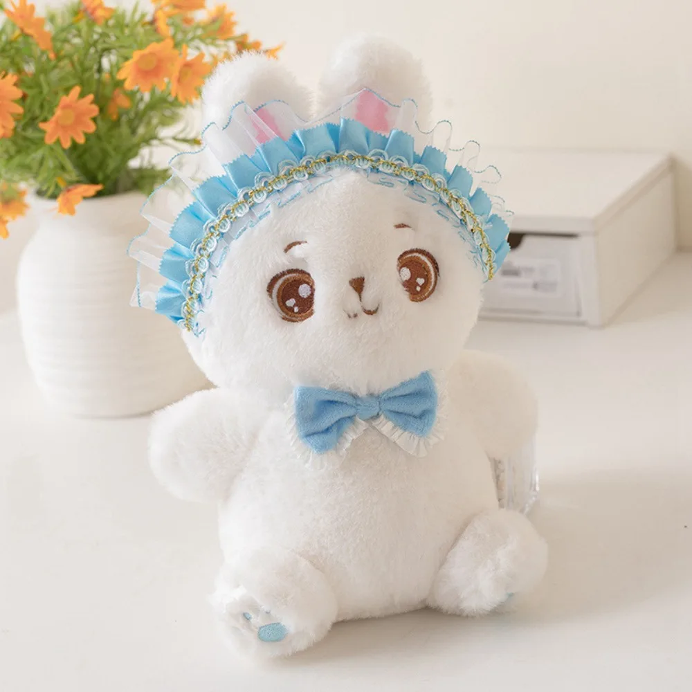 

PP Cotton Lolita Rabbit Plush Toy Fluffy Handmade Bunny Stuffed Doll Interactive Ins Stuffed Animal Fun Doll Kids Gifts