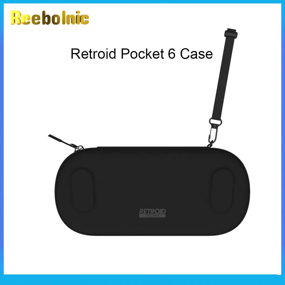 

Reebolnic Retroid Pocket 6 Case Handheld Game Console Portable Black Bag of RP6 Official Case of Retroid Pocket Carry Bag