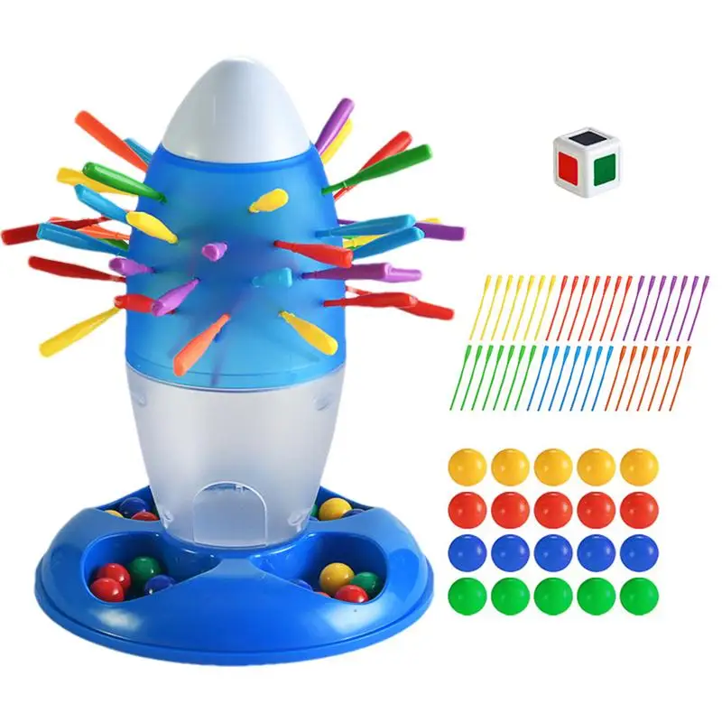 Family Board Games Rocket-Shaped Kids Board Games Educational Toys Funny Cute Stick Balance Game Montessori Board Game For Kids