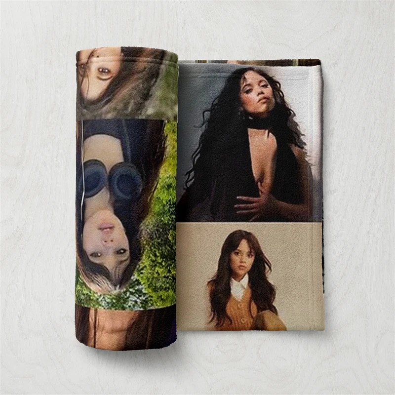 Gaslight Gatekeep Girlboss Jenna Ortega Photo Collage Throw Blanket for Women Men Girls Boys Kids Pets Dogs Cats Couch Sofa Bed