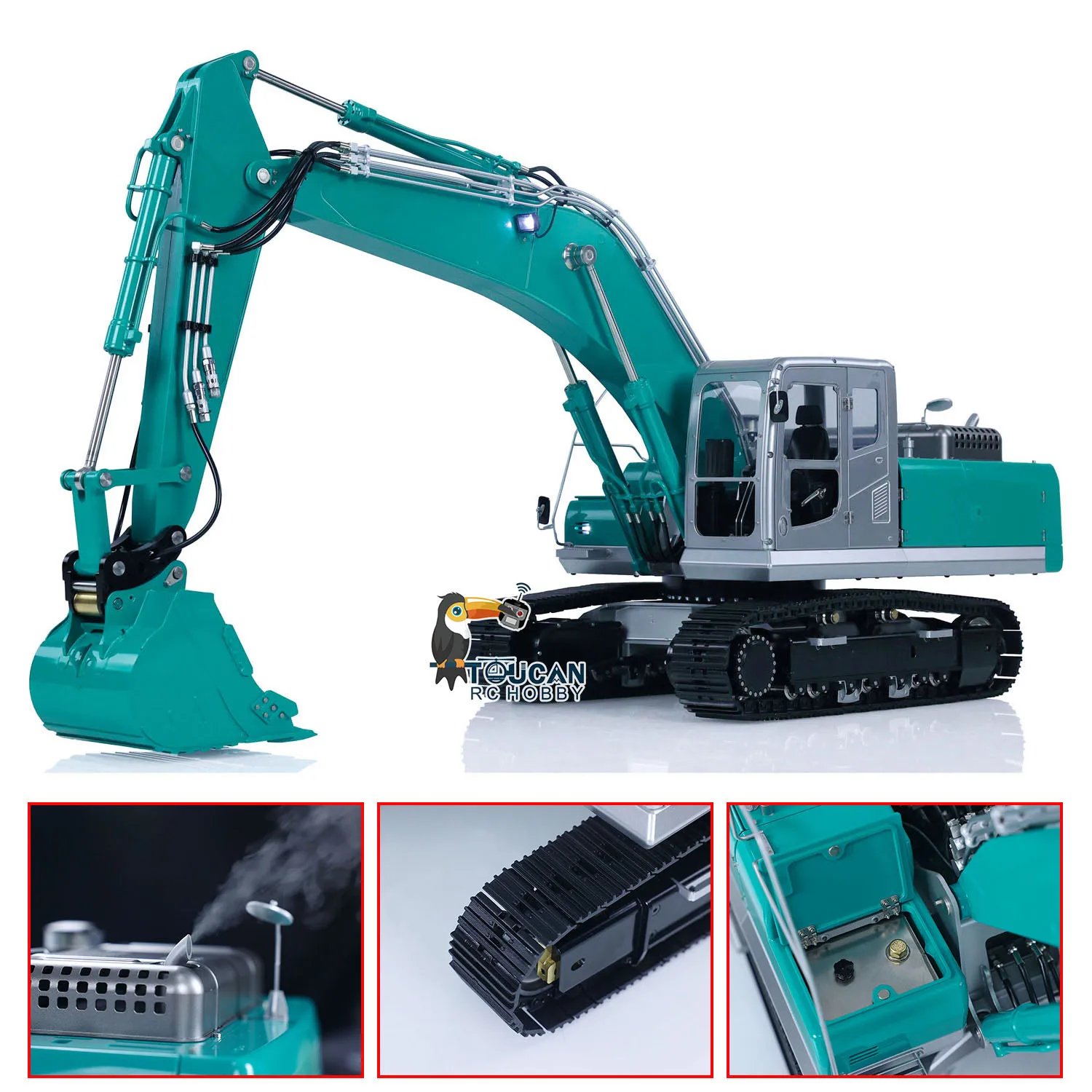 

LESU PC360 RC Hydraulic Excavator 1/14 Scale Remote Control Metal Digger Lights Sounds Smoking Model Painted Assembled Toys