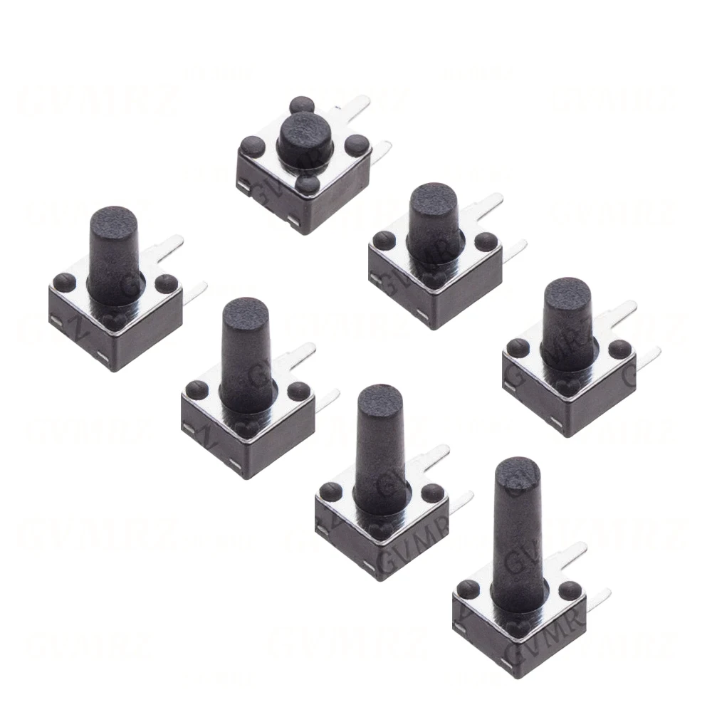 50PCS 4.5x4.5mm Momentary Tact Switch Push Button Switch 3PIN Micro Switch For TV/Home Use Button 4.5x4.5  Integrated circuit