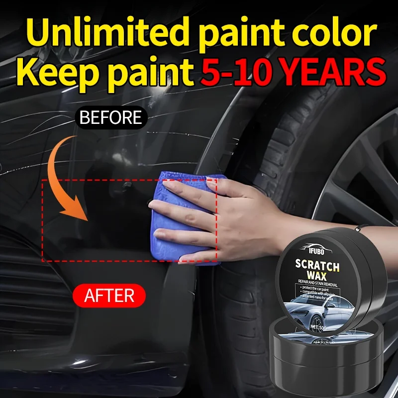 Kit de pasta para reparación de arañazos de automóviles, generalmente aplicable a varios colores de pintura de automóviles, se diseñado para reparación y mantenimiento de superficies de automóviles.