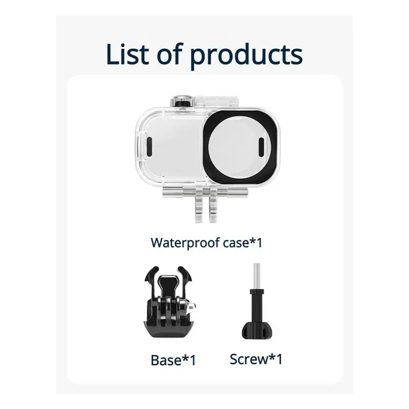 AA08-For Underwater Photography Outdoor Diving Protective Sports Camera Housing For DJI Osmo Nano Waterproof Case