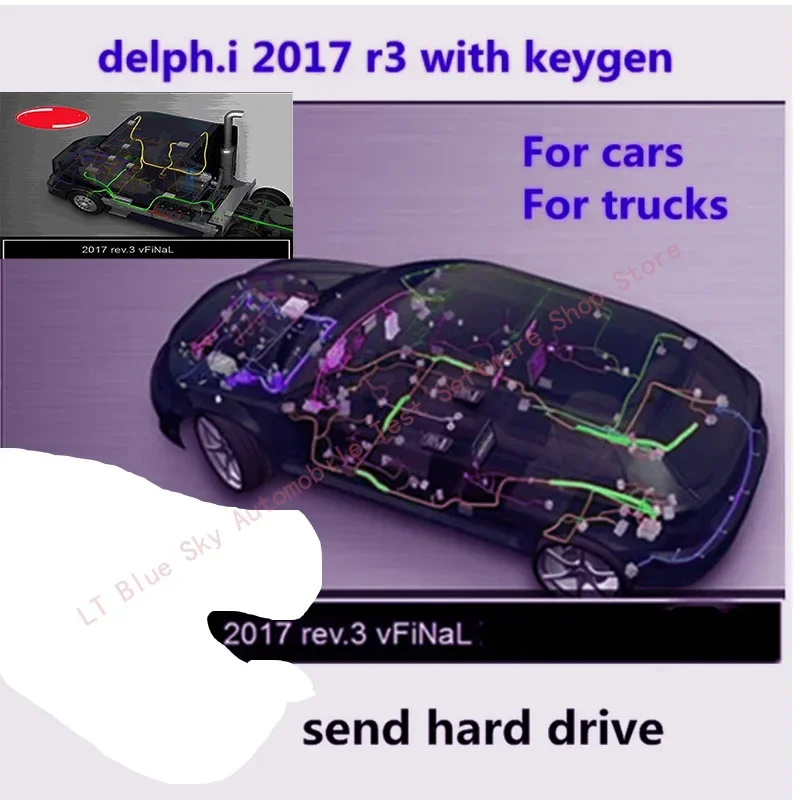 2024 HOT Delphis 2017 R3 พร้อม keygen Delphi DS150E เครื่องมือวินิจฉัยซอฟต์แวร์สําหรับรถยนต์และรถบรรทุก obd เครื่องสแกนเนอร์ 2017r3