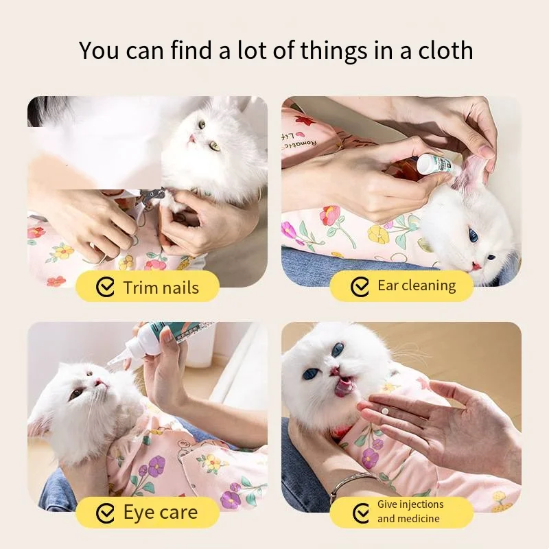 1 pet wrapped cat cloth, multi-functional self-adhesive cloth hundred adhesive cloth cute, used for cats and dogs clean cut nail