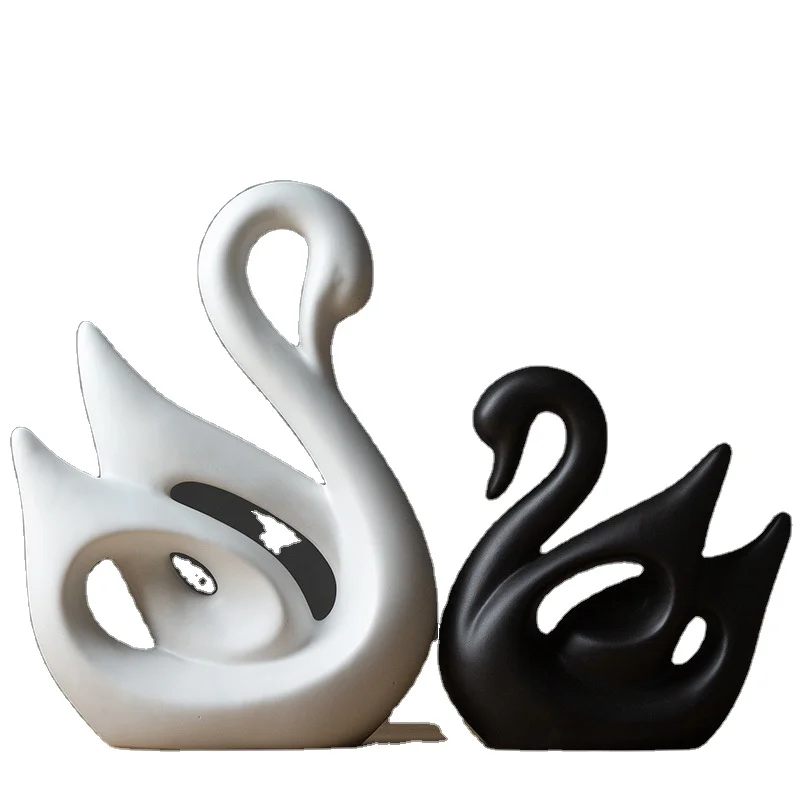 Light luxury style creative design abstract art sitting character ornament home entrance wine cabinet decoration