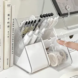 MINKYS Creative Desktop Organizer Pen Holder Desk Storage Box Table Organizador School Office Stationery