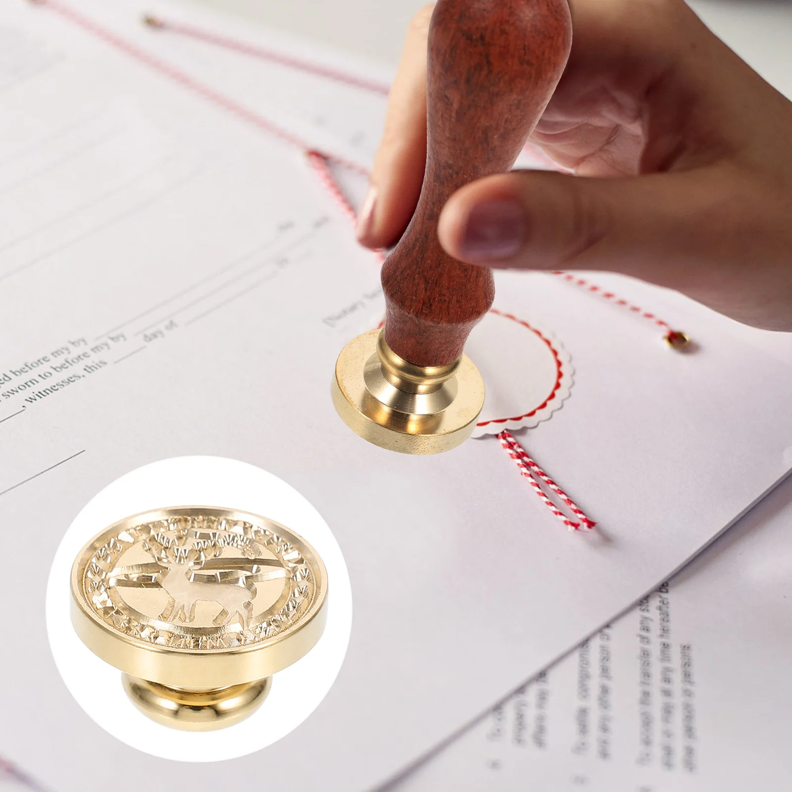 

Wax Seal Sealer Stamp Head Heads Christmas Stamps Fire Lacquer Copper Alloy The Invitation
