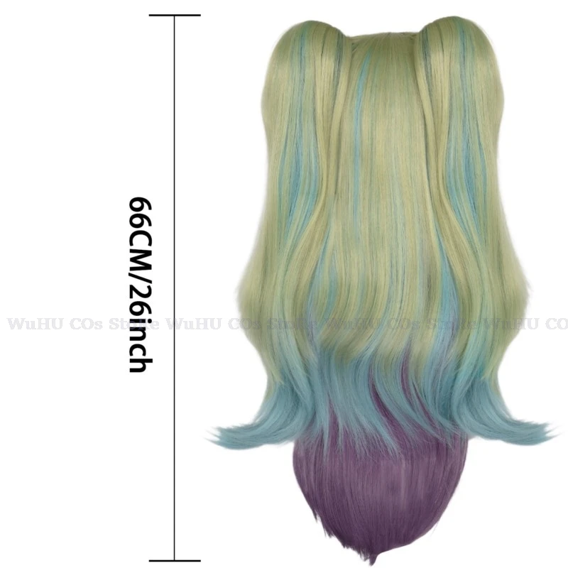 Game Honkai Impact 3rd Mobius Cosplay Fashion Wigs Unisex Mobius Swimsuit Wig Earrings Halloween Party Role Play Accessories