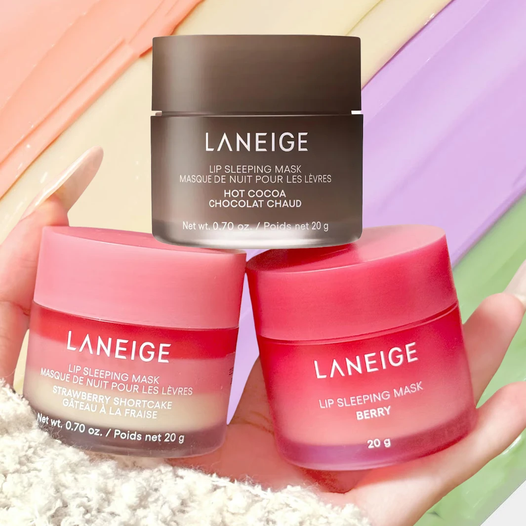 Mascarilla Labial Nocturna Laneige Vanilla Gummy Bear Sweet Candy, Bálsamo Labial, Reparación Nocturna, Tratamiento Hidratante 20g, Brillo Labial, Set de Regalo