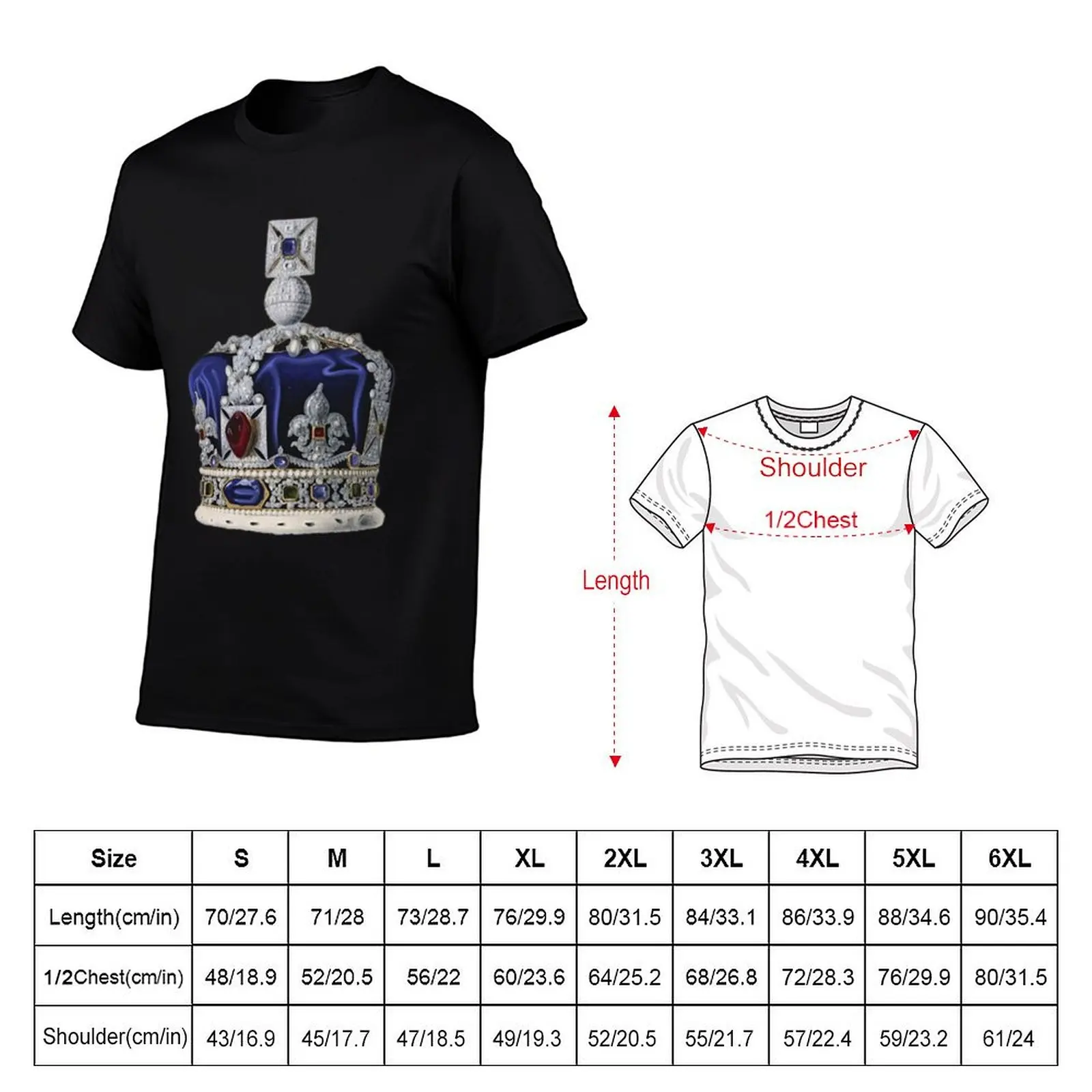 Queen Victoria_s Crown T-ShirtT-Shirt man t shirt oversized t shirt cotton graphic tees plain white t shirts men