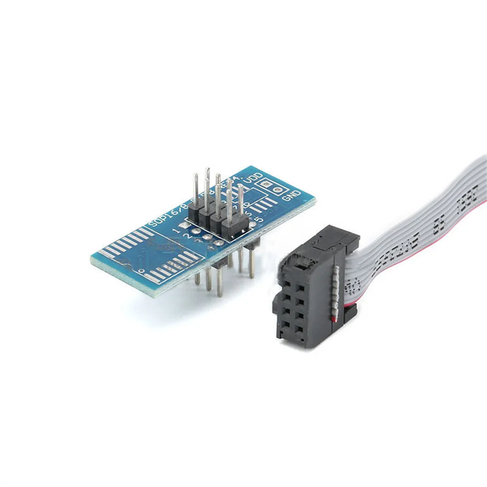 SOIC8 SOP8 Test Clip Adapter For EEPROM 93CXX/25CXX/24CXX In-Circuit for USB Programmer CH341A TL866 TL866II T48 EZP2010 EZP2019