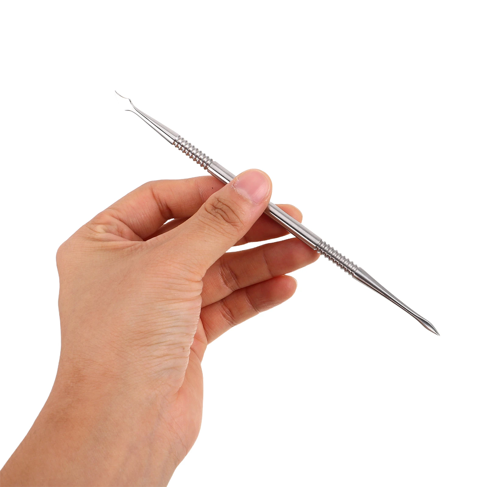 

4pcs Art Sculpture Pen Uv Gel Carving Dual Head Dotting Metal Design For Manicure Painting Modeling Diy Projects Nail Modeling