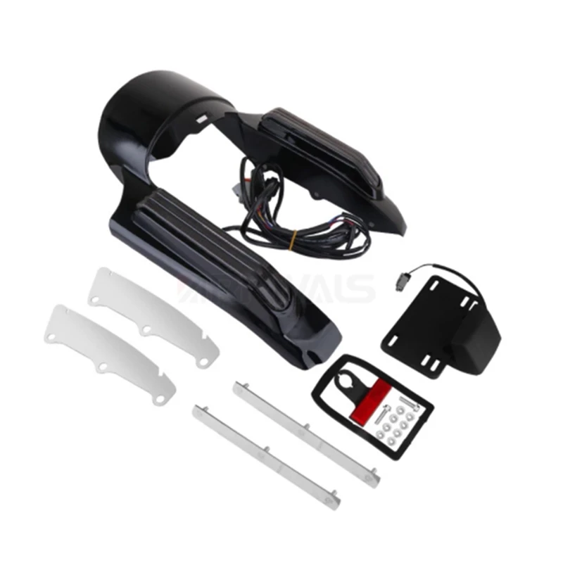 Motorcycle Tail Running/Brake/Turn/Warning Light Fender Extension Fascia For Touring Street Glide Road Glide 2014-Up