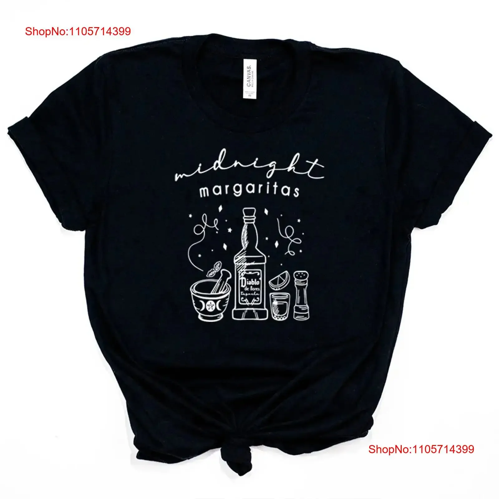 Halloween Witches T Shirt Midnight Margaritas Witchy Triple Moon Goddess Witch Vibes Tequila vintage Washed streetwear fashion