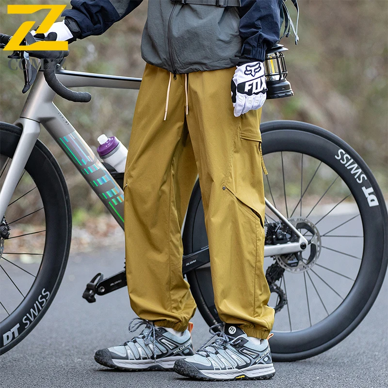 

Men's Casual Pants New Autumn Trendy Wrinkle Resistant Lightweight Trousers Outdoor Cycling Climbing Wear Resistant Cargo Pants