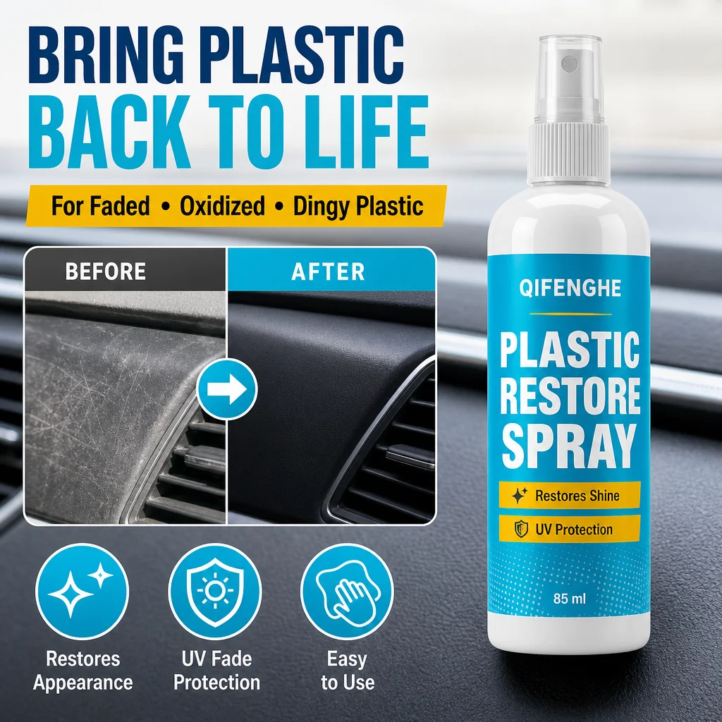 Plastic and Decorative Repair Spray-Restore, Gloss and Protect Plastic, Vinyl and Rubber Surfaces with Molecular Repair