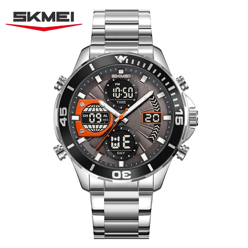 SKMEI 2621 Dual-Dial Watch Multifunction Mecha Style Sporty Outdoor Male Clock Gift Heavy Metal Industrial-Style Men's