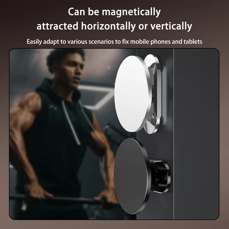 

Magsafe Double-sided Magnetic Bracket Universal Rotating Gym Outdoor Golf Cart Phone Holder 2025 NEW