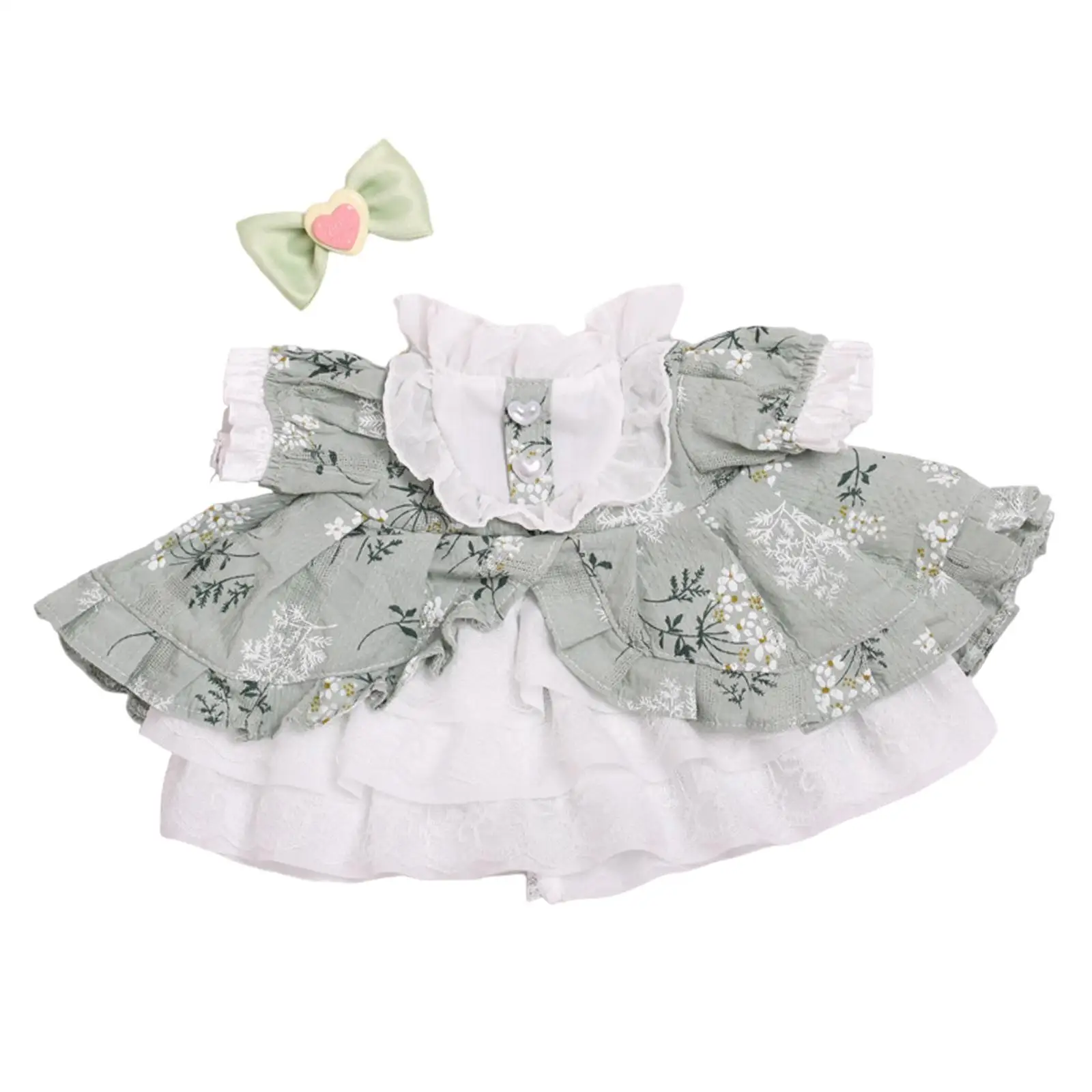 

Plush Doll Sleeveless Dress Hands on Cute Coordination Detachable Imagination for Kids Make Your Own Dolls for 14.96inch Doll