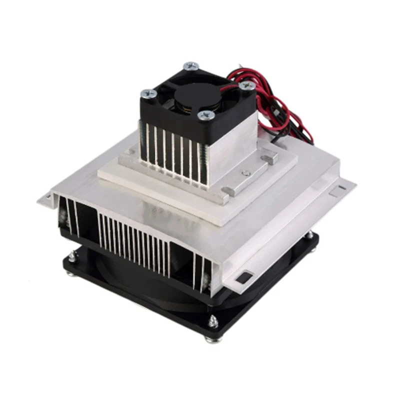 Thermoelectric Peltier Refrigeração Cooling System Kit, Semiconductor Cooler, Módulo de Condução, Fan, 12V, DIY, TEC1-12706