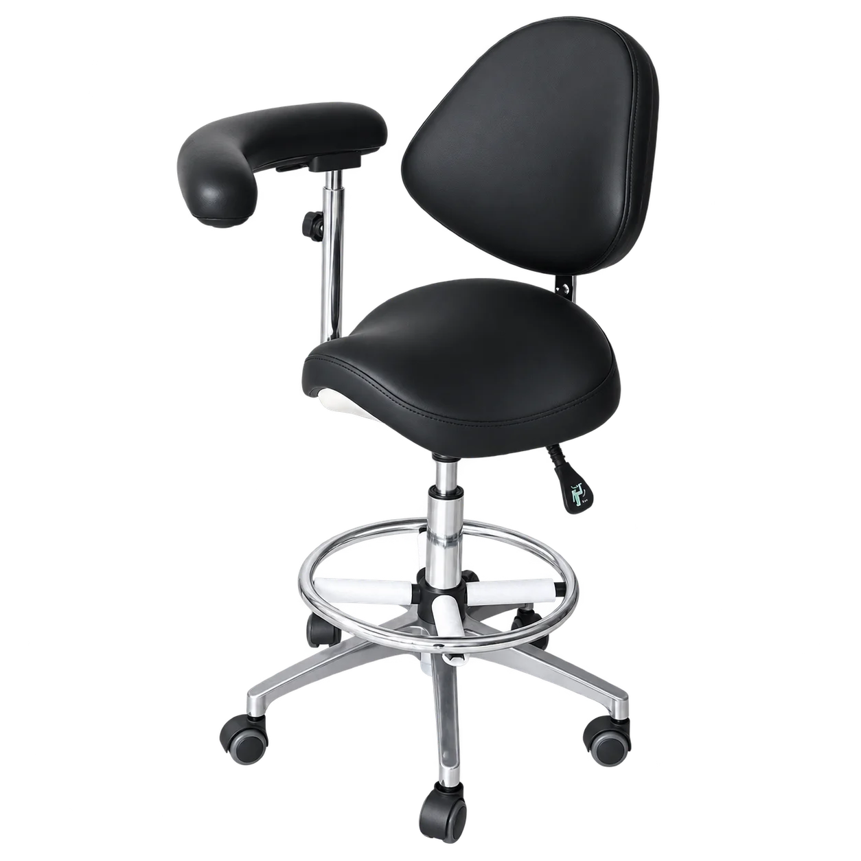 Medical Lab Chair - Mobilne krzesło-siodło z hydraulicznym mechanizmem podnoszenia,