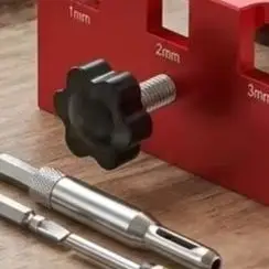 1x Hole-Alignment Fixture Door Installation Jig Kit  For Accurate Adjustable Aluminum Alloy Mortise Locator Power Tool Accessory