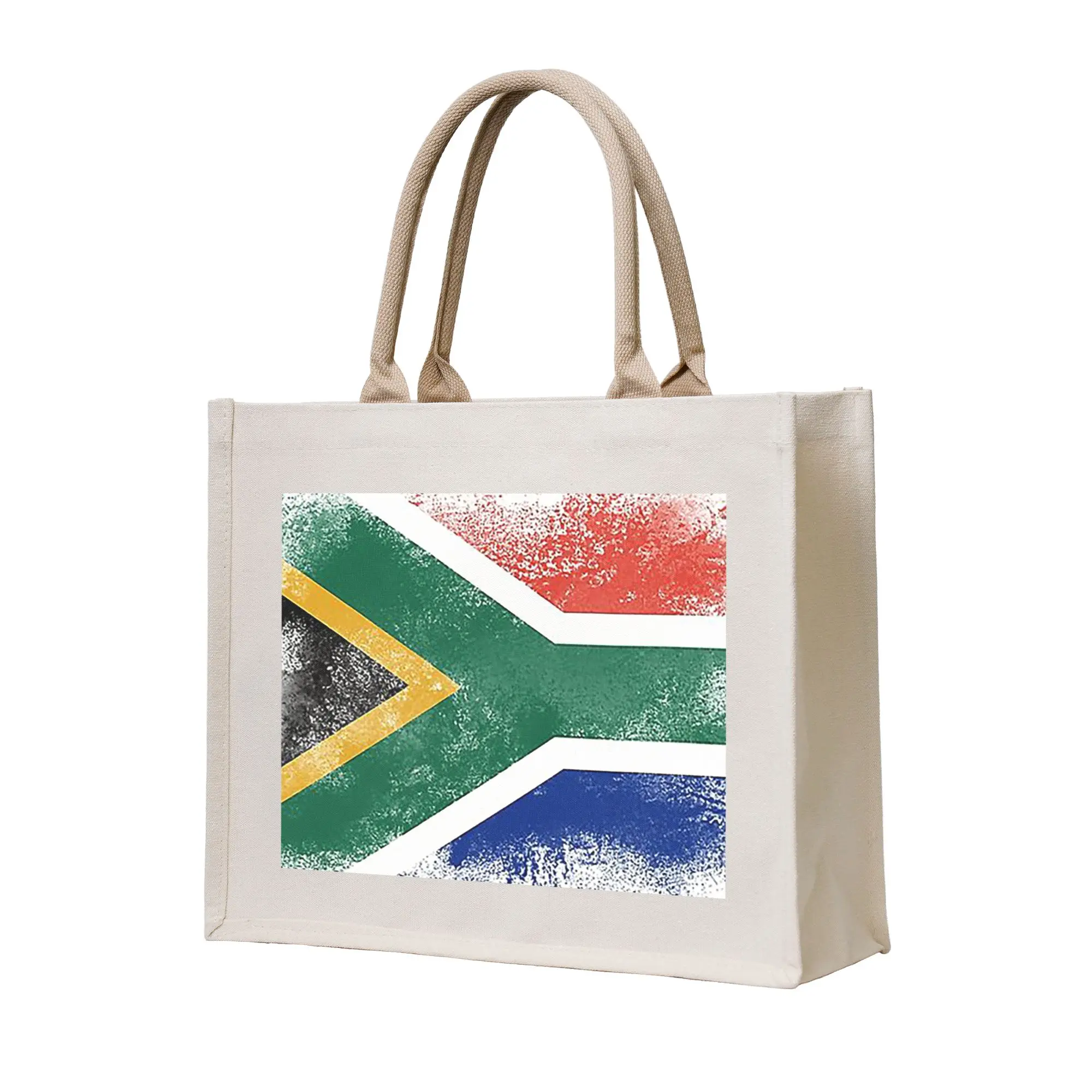 

Сумки для покупок с флагом Южной Африки, холщовая складная сумка-тоут для женщин, дорожная сумка через плечо