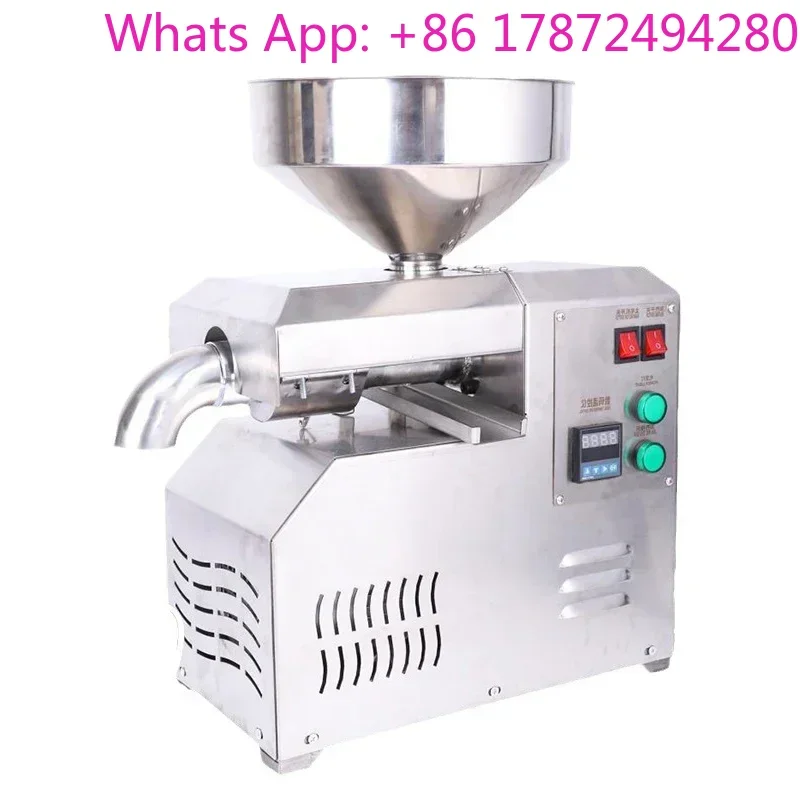 Commercial Hot and Cold Dual-press Oil Press Stainless Steel Small and Medium-sized Multi-functional 10KG/H